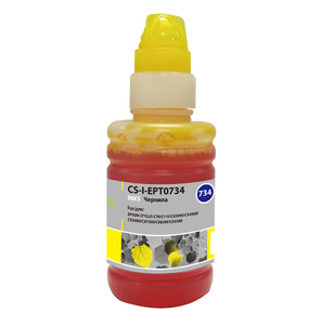 Чернила CACTUS CS-I-EPT0734 для Epson Stylus С79 /  C110 /  СХ3900 /  CX4900 /  CX5900,  желтые,  100мл