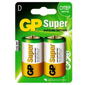 Батарея GP Super Alkaline 13A LR20 D  (2шт.уп.)