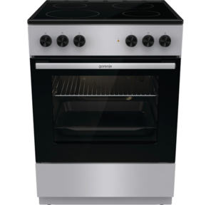 Плита Электрическая Gorenje GEC6A11SG серый стеклокерамика  (без крышки)