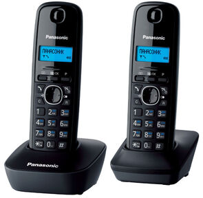 Радиотелефон Panasonic "KX-TG1612RUH",  DECT,  с опред.номера,  доп.трубка,  черно-серый
