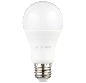 GAUSS 23219 Светодиодная лампа LED Elementary A60 20W E27 1520lm 3000K 1 / 10 / 40 0