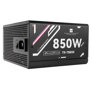 Блок питания 850W /  Power Supply Thermalright,  850W 80+ Bronze  (ATX,  3.0,  PCIe 5.0,  Full modular,  1x24 (20+4)pin,  2xCPU 8 (4+4)pin,  4xPCIe*2 8 (6+2)pin,  3xSATA3,  1x12+4pin  (12VHPWR PCIe 5.0 12+4pin 600mm),  3xMOLEX4pin,  Active,  120x120mm,  150x140x86mm,  APFC,  black)