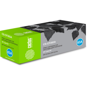 Картридж Cactus CS-CF283A черный для HP LaserJet Pro MFP M125 / M127 / M201 / M225  (1500стр.)