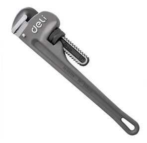 Трубный ключ Стиллсона облегченный Deli DL105014  320мм,  максимальное открытие 48мм,  Cr-Mo + алюминиевый сплав