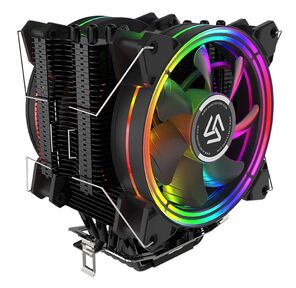 Кулер Alseye H120D Universal,  TDP 200W,  Heat Pipe:O6mm 6pcs,  800~2000RPM,  11.6-35.3dB (A),  RGB,  RTL