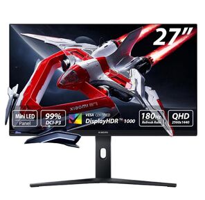 Монитор 27" Xiaomi Mini LED Gaming Monitor G Pro 27i Black-White  (Fast IPS,  2560x1440,   HDMI+HDMI+DP+DP,  1 ms,  178° / 178°,  600 cd / m,  1000:1,  180Hz)  (ELA5585EU)