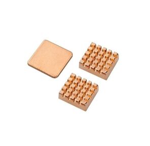 Радиатор ACD RA257 Набор радиаторов медных ACD Ultra Strong Pure Copper Heatsink Set  (1шт RA256+2шт RA026)  (2 шт 14x12x5.5мм и 1шт 15x15x1мм) for Raspberry 3B+ / 4B  (RASP2305) комплект из 3 шт