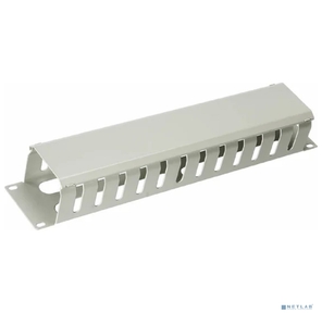 Cabeus JB07-2U-GY Кабельный органайзер 19" 2U с крышкой,  металлический,  цвет серый  (RAL7035)