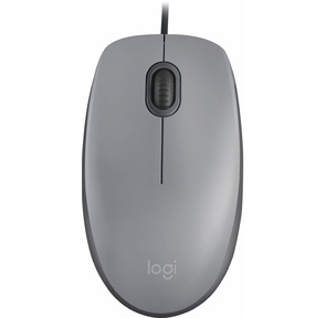 Мышь Logitech M110 серый / темно-серый оптическая  (1000dpi) silent USB  (2but)