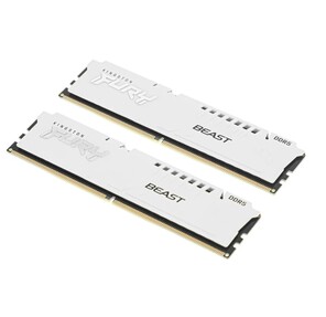 Память DDR5 2x16GB 5600MHz Kingston KF556C36BWEK2-32 Fury Beast White Expo RTL Gaming PC5-44800 CL36 DIMM 288-pin 1.25В kit single rank с радиатором Ret