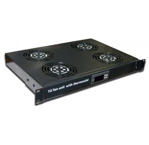 Блок 6-и вентиляторов Lanmaster 1U с термостатом TWT-CBB-FANB6-RACK-T  (упак.:1шт) 1м