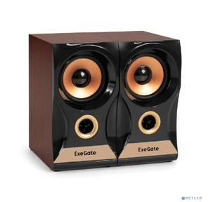 Акустическая система 2.0 ExeGate Maestro SPS-590  (Активная,  питание 220В,  2х3Вт,  30-18000Гц,  цвет темное дерево,  Color Box)