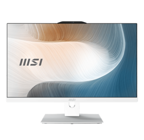 Моноблок MSI Modern AM242P 1M-1020XRU 23.8" Full HD Core 7 150U  (1.8) 16Gb SSD512Gb Graphics без ОС GbitEth WiFi BT 120W клавиатура мышь Cam белый 1920x1080