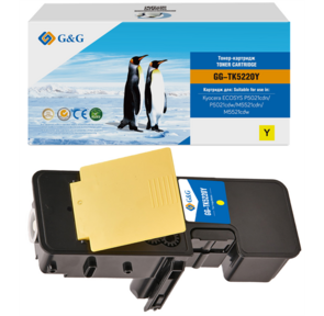 G&G toner cartridge for Kyocera P5021cdn / P5021cdw / M5521cdn / M5521cdw 1 200 pages TK-5220Y 1T02R9ANL1