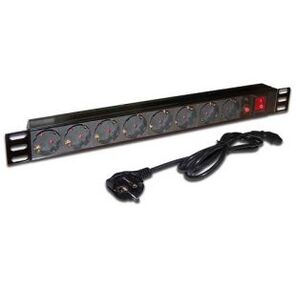 Блок розеток TWT  (TWT-PDU19-10A8P-1.8) 19" 8 шт.. 10A 250V. шнур питания 1.8 м
