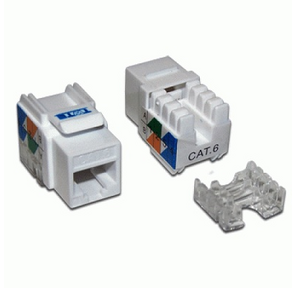 Модуль Keystone RJ45,  Cat.6,  UTP,  90 градусов,  белый