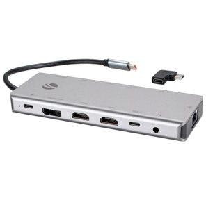 Адаптер TypeC --> (2HDMI+DP)4K*60Hz+3USB3.0+TC+USB2.0+RJ45+SD+TF+PD+audio+TCадаптер,  VCOM <4706>