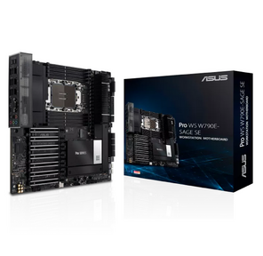 ASUS PRO WS W790E-SAGE SE,  Intel® W790,  8*DDR5,  8*SATA,  3*M.2,  2 x SlimSAS,  5*USB 3.2,  2*USB 2.0, Type-C,  11*PCIx16,  VGA,  CEB; 90MB1C20-M0EAY0