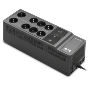 APC Back-UPS ES 650VA / 400W,  230V,  AVR,  8 Rus outlets  (2 Surge & 6 batt.),  USB,  USB charge (type A),  Data / DSL protection,  2 year warranty
