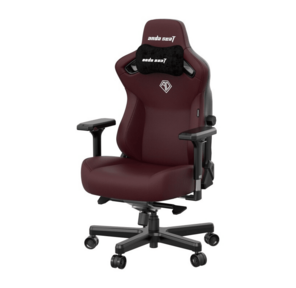 Кресло игровое Anda Seat Kaiser 3,  цвет бордовый,  размер L  (120кг),  материал ПВХ  (модель AD12)