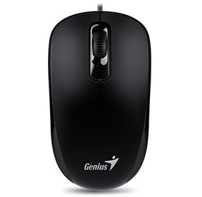 Genius Mouse DX-120,  Optical,  USB,  1000dpi,  Black,  подходит под обе руки [31010010400 / 31010105100]