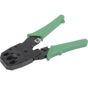 ITK Инструмент обжим. для RJ45 RJ12 RJ11 ручка ПВХ зеленый