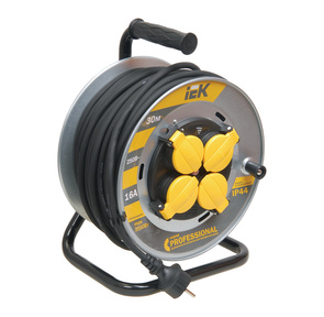 Iek WKP17-16-04-30-44 Катушка УК30 на мет с т / з 4 места 2 Р + P Е  / 30м КГ 3х2, 5мм2 IP44 "Professional"