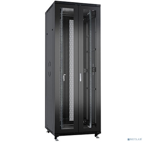 Cabeus ND-05C-42U80 / 120-BK Шкаф монтажный телекоммуникационный 19" напольный для распределительного и серверного оборудования 42U 800x1200x2055mm  (ШхГхВ) передняя и задняя двойные перфорированные двер