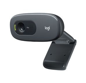 Веб-камера Logitech C270 черная,  3Mp интерполяция,  HD 720p@30fps,  угол обзора  |960-001063| 60°,  складная конструкция,  USB2.0,  кабель 1.5м {8}