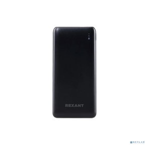 Портативное зарядное устройство Rexant Power Bank  (аккумуляторная батарея) 10000 mAh с Quick Charge и Power Delivery,  черное