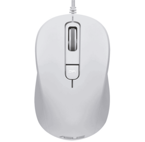 Мышь ASUS Wired USB Blue Ray Silent Mouse. Проводная .3200 dpi.96 x 57 x 38 мм .64 грамма.Белый