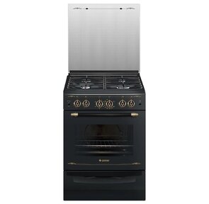 Плита Газовая Gefest ПГ 6100-02 0183 черный  (стеклянная крышка) реш.чугун