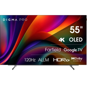 Телевизор Digma Pro 55" 55M черный / серебристый OLED 4K Ultra HD 120Hz Google TV