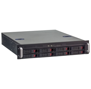 Exegate EX281290RUS Серверный корпус ExeGate Pro 2U550-HS08 <RM 19",  высота 2U,  глубина 550,  БП 1U-600ADS,  8xHotSwap,  USB>
