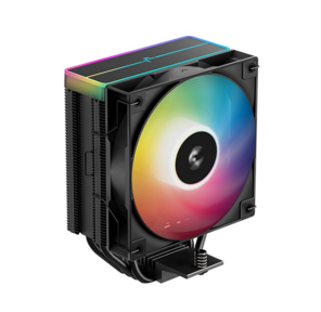 Кулер для процессора DEEPCOOL AG400 BK ARGB V2 LGA1851 / 1700 / 1200 / 115X / AM5 / AM4  (18шт / кор,  TDP 220W,  PWM,  ARGB Fan 120mm,  4 тепл. трубки,  черный) RET