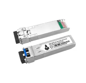 Оптический SFP Модуль 10G. Два волокна Single Mode. Скорость: 10 Гбит / c. Тип разъема: 2LC. Оптический бюджет: 15дБ. Расстояние передачи - до 20км. Рабочая длина волны, нм - Tx:1310 / Rx:1310. Поддержка DDM. Размеры  (ШхВхГ): 13, 7x8, 5x55, 35мм. Рабочая температура: 0…+70°С.
