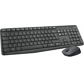 Комплект беспроводной клавиатура+мышь Logitech  MK235 Серый   (920-007949) РФ