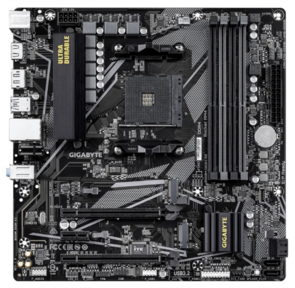 Материнская плата Gigabyte B550M DS3H R2 Soc-AM4 AMD B550 4xDDR4 mATX AC`97 8ch (7.1) GbLAN RAID+HDMI+DP