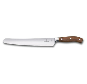 Нож кухонный Victorinox Grand Maitre  (7.7430.26G) кованый универсальный для хлеба лезв.260мм серрейт. заточка коричневый