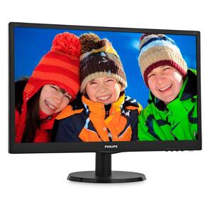 Монитор жидкокристаллический Philips 243V5QHABA  (00 / 01) 23, 6" 16:9 1920х1080 MVA,  nonGLARE,  250cd / m2,  H178° / V178°,  3000:1,  10М:1,  8ms,  VGA,  DVI,  HDMI,  Tilt,  Speakers,  Audio out,  2Y,  Black