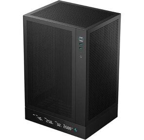 корпус Deepcool CH170 DIGITAL без БП,  черный,  MINI-ITX