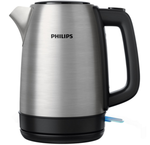 Чайник электрический Philips HD9350 / 90 1.7л. 1850Вт серебристый / черный  (корпус: нержавеющая сталь)