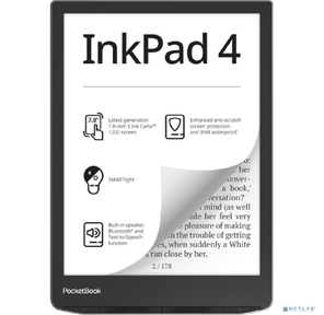 Электронная книга PocketBook 743G Ink Pad 4 Stardust Silver  (серебристый) 32GB  (PB743G-U-WW)