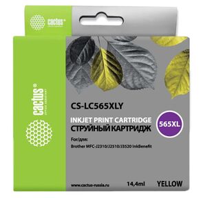 Cactus LC565XLY Картридж  для Brother  MFC-J2510,  желтый