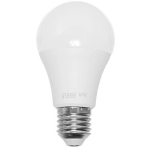 GAUSS 23222 Светодиодная лампа LED Elementary A60 12W E27 1150lm 4100K 1 / 10 / 50 0