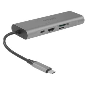 DAHUA  Док станция 8 in 1 USB 3.1 Type-C to USB 3.0 + HDMI + RJ45 + SD / TF + PD Docking Station
