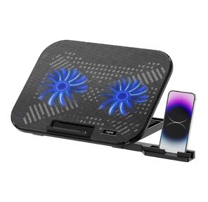 RAPOO Подставка с воздушным охлаждением для ноутбука 14" CF200-BL,  цвет: черный  (13357)