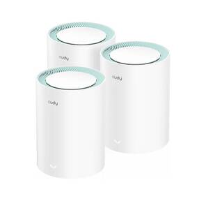 Бесшовный Mesh роутер Cudy M1500  (M1500 (3-PACK)) AX1500 10 / 100 / 1000BASE-TX  (упак.:3шт)