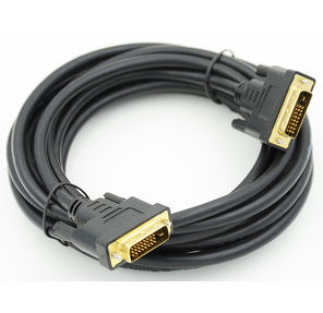 VCOM VDV6300-5M DVI-DVI Dual Link  (25M-25M),  5m,  2 фильтра,  позолоченные контакты