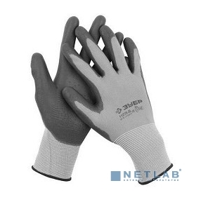 Перчатки ЗУБР ТОЧНАЯ РАБОТА,  размер M,  с полиуретановым покрытием,  удобны для точных работ